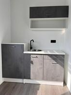 keuken 160 cm nieuw grijs wit, Huis en Inrichting, Keuken | Complete keukens, Overige materialen, Nieuw, Enkelwandige keuken, Ophalen of Verzenden