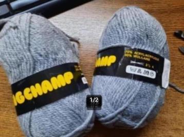Laine à tricoter LONGCHAMP - 6 pièces - GRIS, Enlèvement ou Envoi, Neuf, Tricot, Laine ou Fils