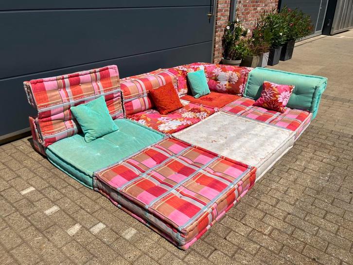 Roche Bobois Mah Jong Kenzo Takada 10 elementen TOPstaat!!, Huis en Inrichting, Zetels | Voetbanken en poefs, Ophalen of Verzenden