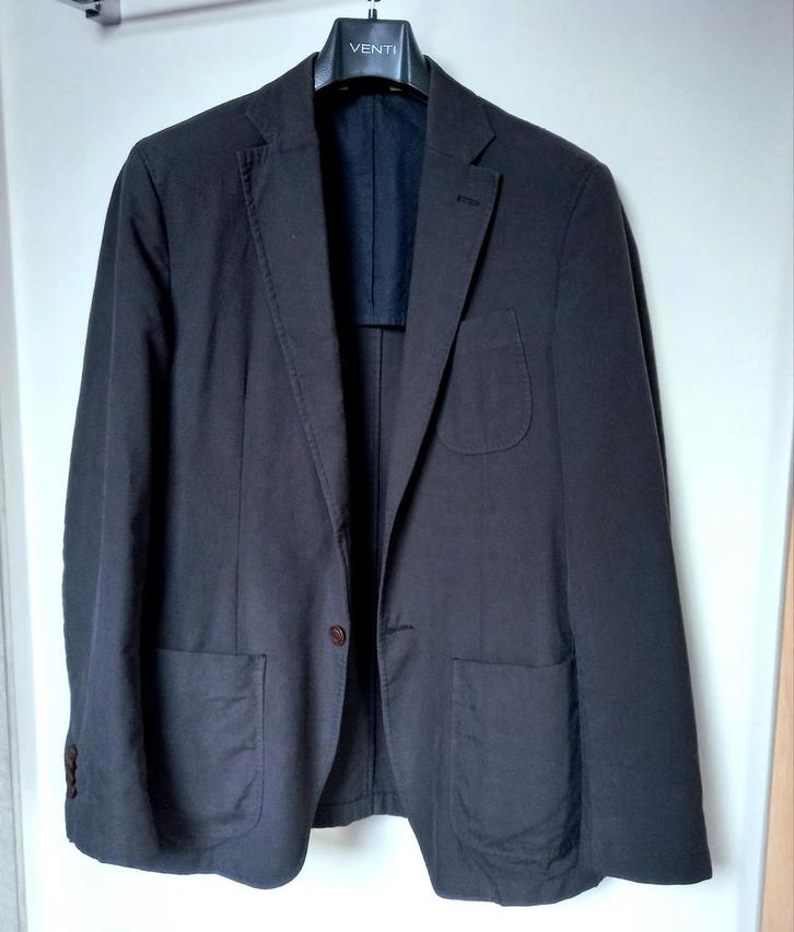 Donkerblauwe herenvest Massimo Dutti, Kleding | Heren, Kostuums en vesten, Zo goed als nieuw, Maat 48/50 (M), Ophalen