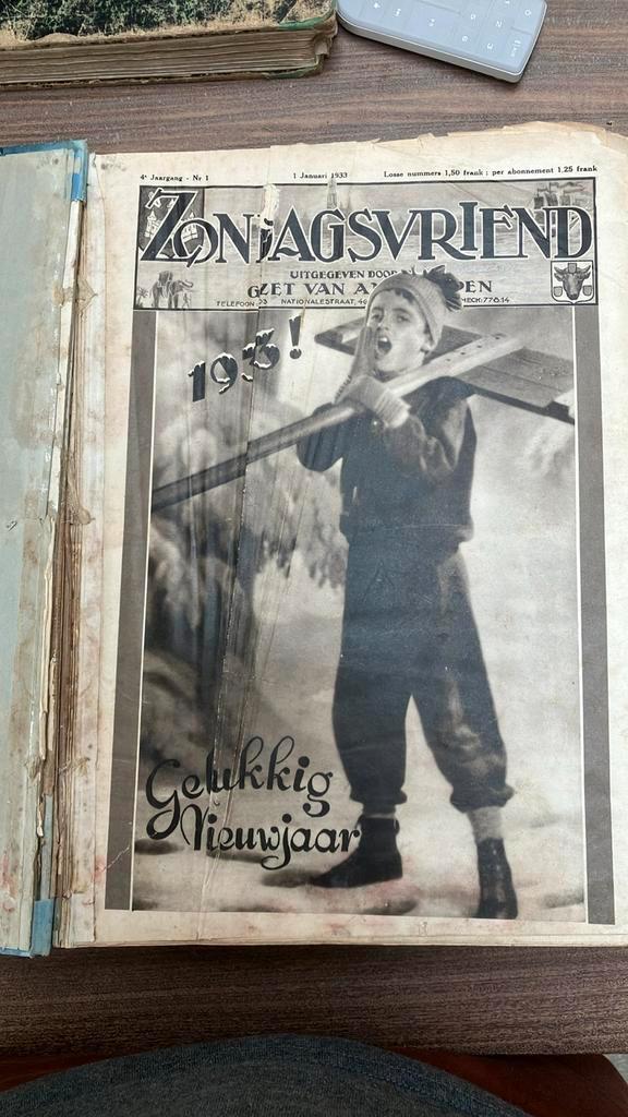 Bundel met volledige jaargang 1933 van Zondagsvriend, Verzamelen, Tijdschriften, Kranten en Knipsels, Tijdschrift, 1920 tot 1940