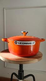 Le Creuset Cocotte rond 20cm. Kleur flame, Ophalen of Verzenden, Nieuw