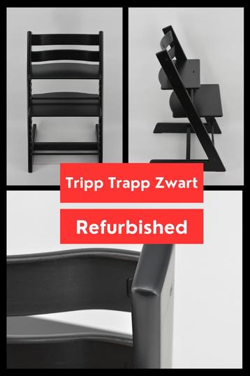 Zwart | Stokke Tripp Trapp trip trap triptrap REFURBISHED