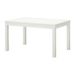 Uitschuifbare tafel IKEA BJURSTA wit, Huis en Inrichting, Ophalen, Gebruikt, 50 tot 100 cm, Vijf personen of meer