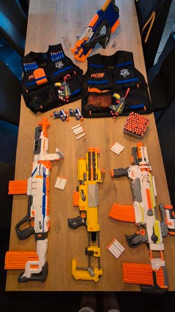 nerf geweren met vest en kogels, appart ook verkrijgbaar beschikbaar voor biedingen