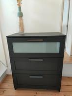 Zwarte ladekast Brimnes Ikea, Huis en Inrichting, Kasten | Ladekasten, Ophalen, Gebruikt, 50 tot 100 cm, 3 of 4 laden
