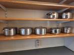 kookpotten + deksel + braadpannen, Ophalen, Inox, Keramische plaat, Pannenset