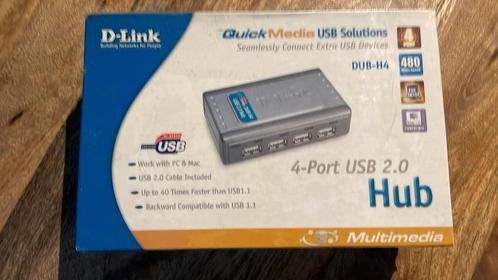 D-LINK 4-PORT USB HUB, Computers en Software, Routers en Modems, Nieuw, Ophalen of Verzenden