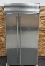 Luxe Sub-Zero side by side koelkast / vriezer combinatie RVS, 200 liter of meer, 60 cm of meer, Met aparte vriezer, Zo goed als nieuw