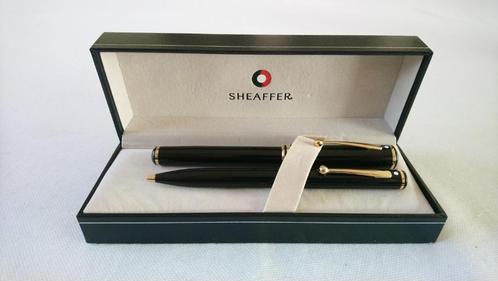 Sheaffer Connaisseur Black set Balpen + Vulpen 18K/750 M-nib, Verzamelen, Pennenverzamelingen, Nieuw, Pennenset, Sheaffer, Met doosje