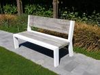 Banc de jardin moderne en aluminium blanc, Jardin & Terrasse, Bancs de jardin, Comme neuf, Enlèvement ou Envoi, Aluminium