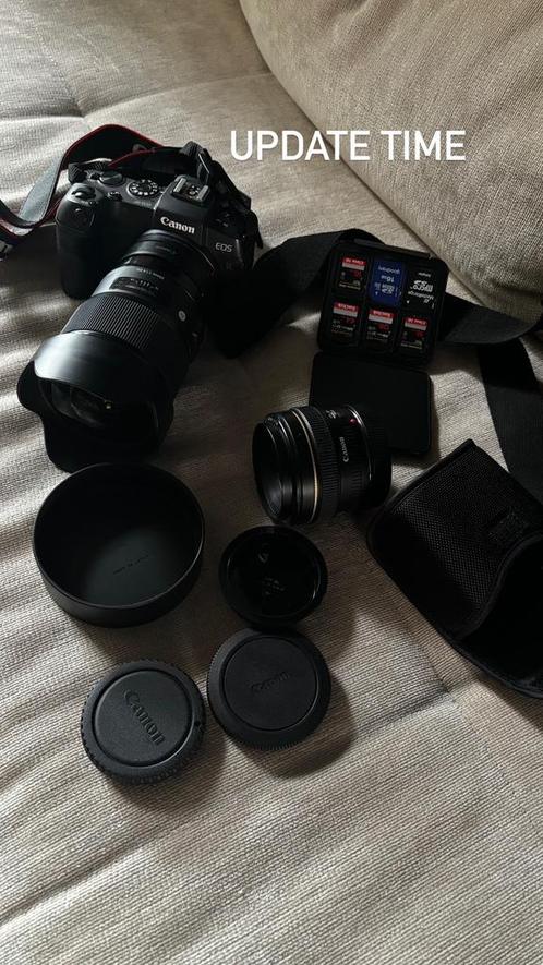 Canon RP-pakket: behuizing, lenzen, accessoires, Audio, Tv en Foto, Fotocamera's Digitaal, Zo goed als nieuw, Canon, Geen optische zoom