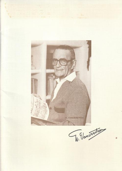 Briefpapier Suske en Wiske handtekening Willy Vandersteen, Verzamelen, Stripfiguren, Gebruikt, Overige typen, Suske en Wiske, Ophalen of Verzenden