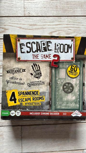 Escape room the game. 4 escape spellen beschikbaar voor biedingen