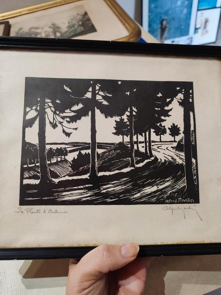 Alfred Martin, Antiek en Kunst, Kunst | Tekeningen en Fotografie, Ophalen