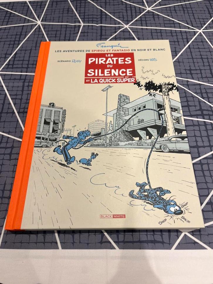 Spirou Pirates stempel + ex libris negen zwart wit, Boeken, Stripverhalen, Nieuw, Ophalen