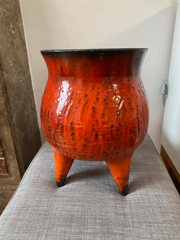Vase  vintage tripode Fat Lava, Enlèvement ou Envoi