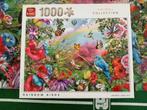 Puzzel - Rainbow Birds - 1000 stukjes - King, Comme neuf, 500 à 1500 pièces, Puzzle, Enlèvement ou Envoi