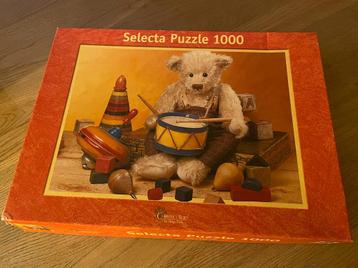 Puzzel Selecta teddybeer retro 1000 st.