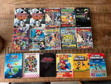 Grote verzameling videogame strategy guides, japans pokemon beschikbaar voor biedingen