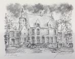 Kasteel Walburg St.-Niklaas 1931 Frans Vanderveken, Antiek en Kunst, Kunst | Etsen en Gravures, Ophalen of Verzenden