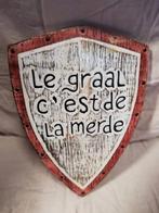 plaque murale Kaamelott 30x22 cm le Graal c est de la merde, Huis en Inrichting, Ophalen of Verzenden, Nieuw