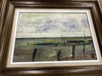 Schilderijtje marine  op paneel Door Boerewaard, Antiek en Kunst, Kunst | Schilderijen | Klassiek, Ophalen of Verzenden