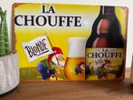 Metalen reclamebord La Chouffe, Ophalen of Verzenden, Nieuw, Reclamebord, Plaat of Schild