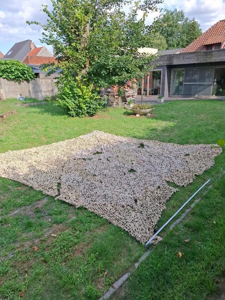 Camouflagenet met carbon vormstaken, Verzamelen, Militaria | Algemeen, Overige soorten, Overige typen, Ophalen