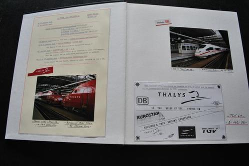 Gros Album photos originales THALYS TGV 61 RARE UNIQUE Train, Collections, Trains & Trams, Utilisé, Train, Enlèvement ou Envoi