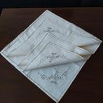 Set van 4 nieuwe vintage servetten, Huis en Inrichting, Ophalen of Verzenden, Nieuw, Vierkant