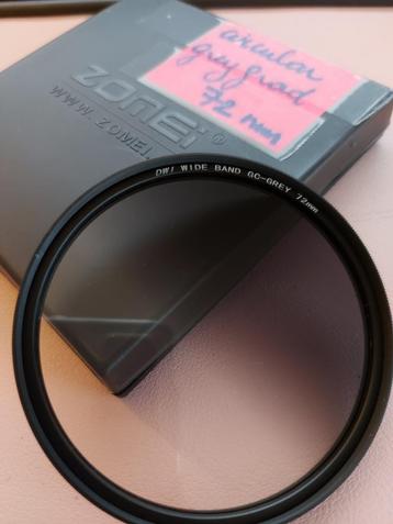 Grijsverloopfilter Zomei 72mm – graduated grey filter