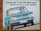 nsu - hoeveel méér is deze NSU 1000 C waard dan de prijs die, Boeken, Auto's | Folders en Tijdschriften, Ophalen of Verzenden