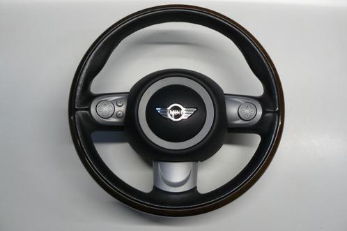 Mini R55 R56 R57 Volant sport avec contour en bois, Autos : Pièces & Accessoires, Commande, Mini, Utilisé, Enlèvement ou Envoi