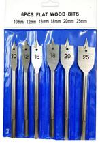 6 Speedboren 10 - 12 - 16 - 18 - 20 -25mm Houtboor Speedboor, Verzenden, Nieuw