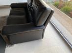 Lederen 3 - en 2 zit in buffelleder, Huis en Inrichting, Ophalen, Gebruikt, Leer, Rechte bank
