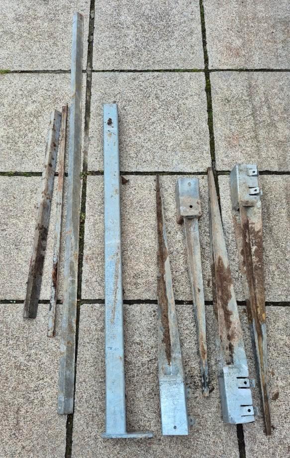 Grondankers, gegalvaniseerd, Doe-het-zelf en Bouw, IJzerwaren en Bevestigingsmiddelen, Gebruikt, Overige typen, 250 mm of meer