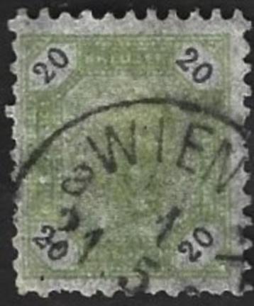 1 Postzegel Keizer Frans Jozef I Oostenrijk 1891  beschikbaar voor biedingen