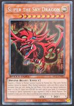 Yugioh Slifer the Sky Dragon SR SBC1-ENH01, Ophalen of Verzenden, Nieuw, Losse kaart, Foil