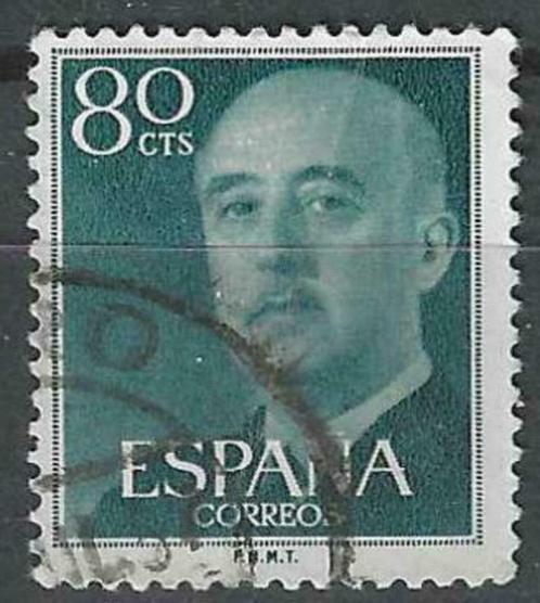 Spanje 1955-1958 - Yvert 863 - Generaal Francisco Franc (ST), Timbres & Monnaies, Timbres | Europe | Espagne, Affranchi, Envoi