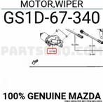 Ruitenwisser motor Mazda 6 GS1D67340, Auto-onderdelen, Ruiten en Toebehoren, Gebruikt, Ophalen of Verzenden, Mazda