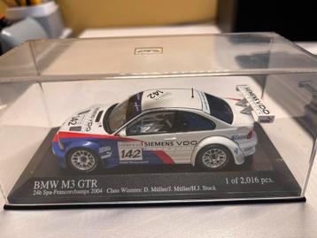 1/43 BMW M3 GTR 24H Spa 2004 MINICHAMPS beschikbaar voor biedingen
