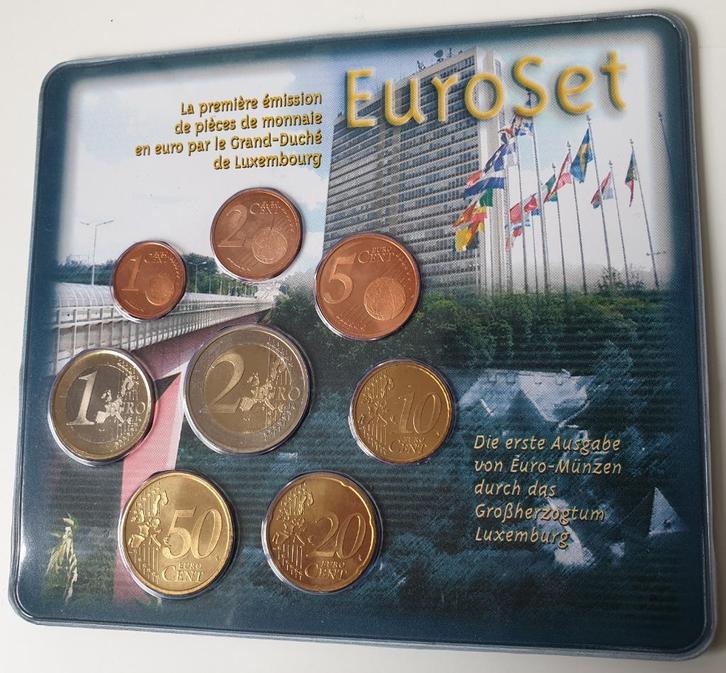 Luxembourg Bu-Set 2002 KNM édition 1ère édition or nordique, Timbres & Monnaies, Monnaies | Europe | Monnaies euro, Série, 5 centimes
