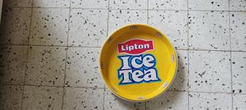 LIPTON ICE TEA metalen reclamebakje van 38 cm beschikbaar voor biedingen