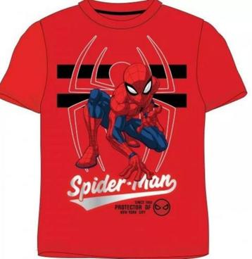 Spiderman T-shirt - Rood - Maat 128 - Marvel beschikbaar voor biedingen