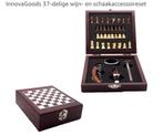 Wijn- en schaakaccessoireset voor op reis, Ophalen