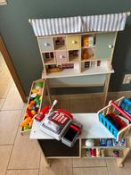 Houten winkeltje inclusief vele extra’s, Kinderen en Baby's, Speelgoed | Houten speelgoed, Ophalen, Gebruikt