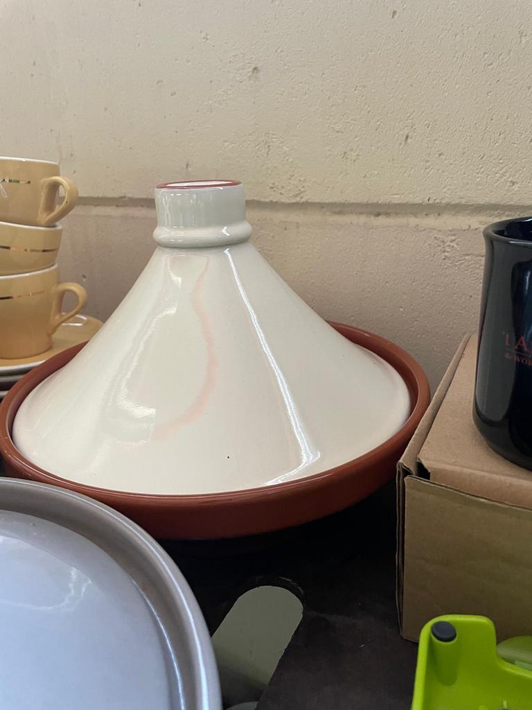 2 nieuwe tajines – keramisch – ideaal voor stoofgerechten, Overige materialen, Overige typen, Nieuw, Ophalen of Verzenden