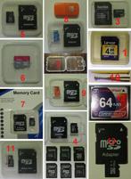 Lot de carte SD, Audio, Tv en Foto, Foto | Geheugenkaarten, SD, Nieuw, Ophalen of Verzenden, 2 GB