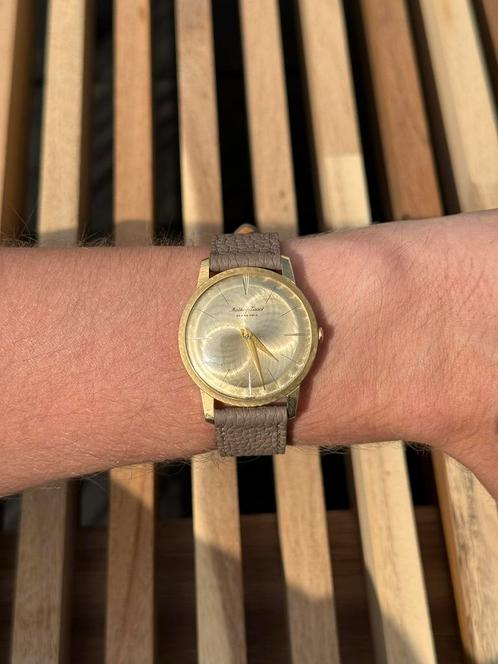 Mathey-Tissot 18K Gold - NOS, Handtassen en Accessoires, Horloges | Heren, Zo goed als nieuw, Polshorloge, Overige merken, Goud
